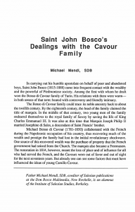 Mendl-St_John_Boscos_Dealings_with_the_Cavour_Family-Journal_Salesian_Studies-Vol02_No2-Fall1991