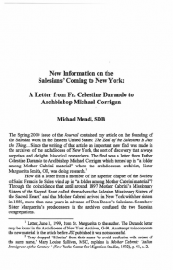 Mendl-New_Information_on_the_Salesians_Coming_to_New_York-A_Letter_from_Fr._Celestine_Durando_to_Archbishop_Michael_Corrigan-Journal_Salesian_Studies-Vol12_No1-Spring2001