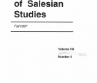 Journal Salesian Studies Volume 8 Issue 2