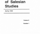 Journal Salesian Studies Volume 10 Issue 1