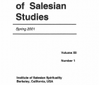 Journal Salesian Studies Volume 12 Issue 1