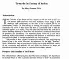 Salesian Mysticism: Towards the Ecstasy of Action