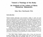 Towards a Theology of the Body: An Analysis of the Letters of Maria Domenica Mazzarello