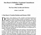 Don Bosco's Definitive Vocational Commitment 1844 1846-The Year 1846-Terrible and Glorious